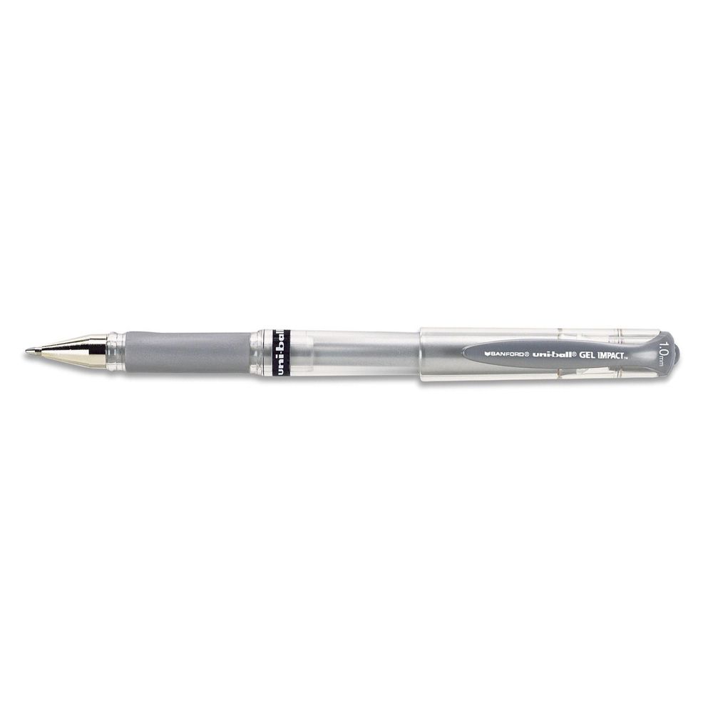 Sanford Uni-ball Gel Impact Pen 1.0 mm Metallic Silver    60758
