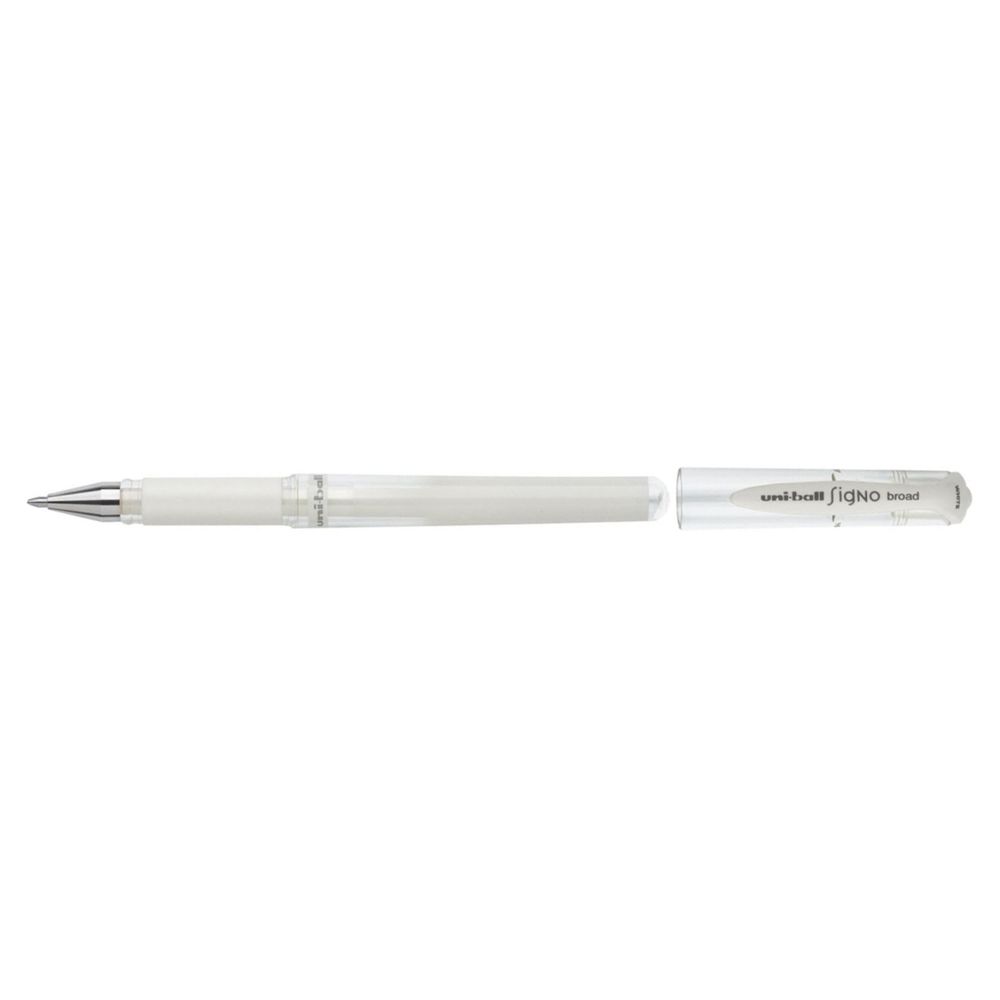 Sanford Signo Broad Point Uni-Ball Gel Impact Pen White       64538