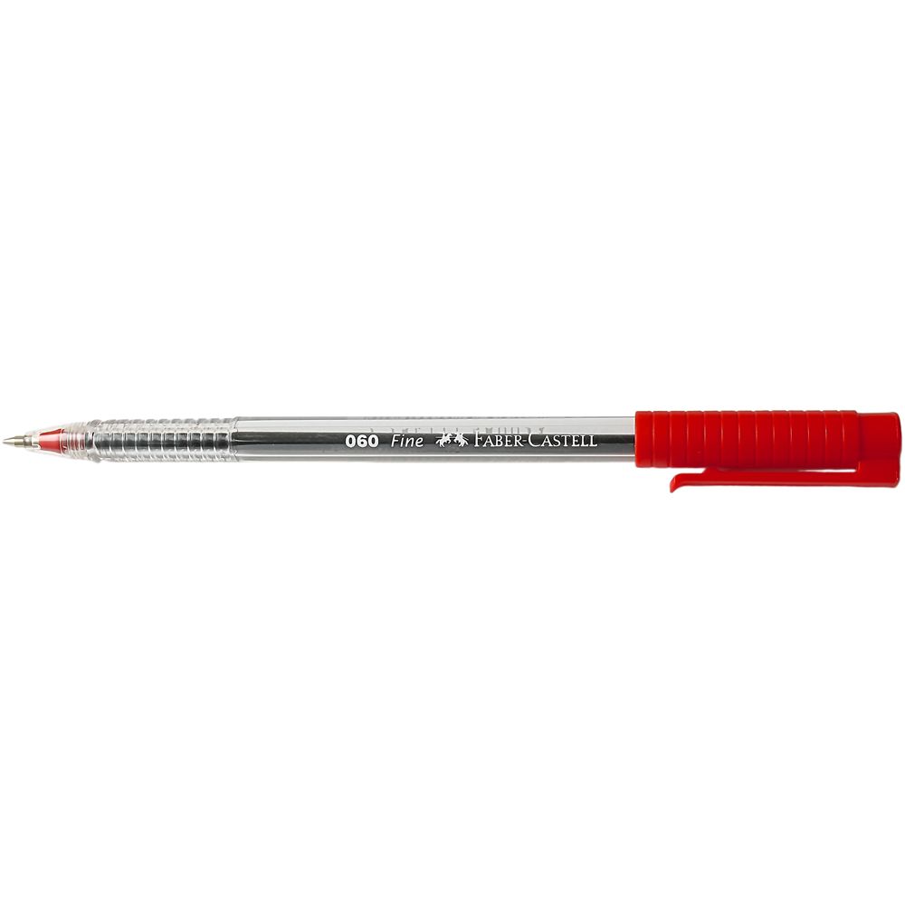 Faber Castell  Ballpoint Pen Fine Red 060-F    346021
