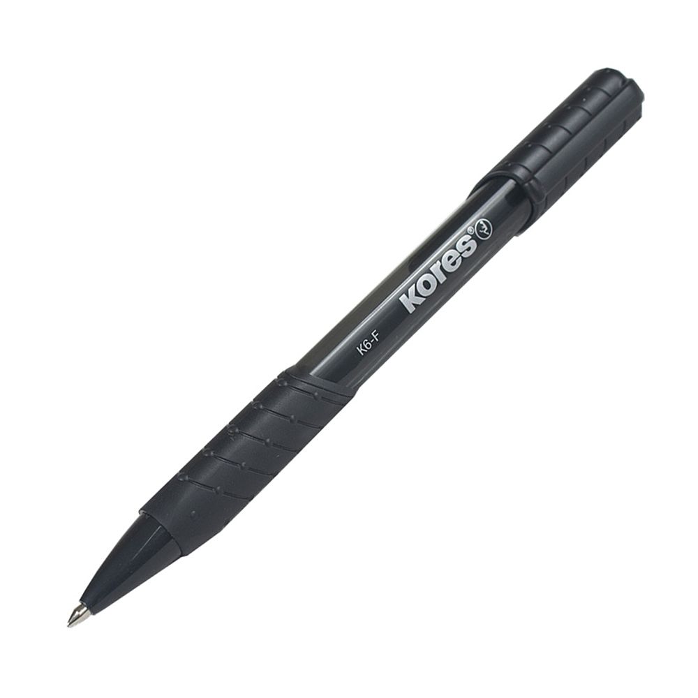 Kores Retractable Ball Point Pen Fine Black 0.7mm 38621