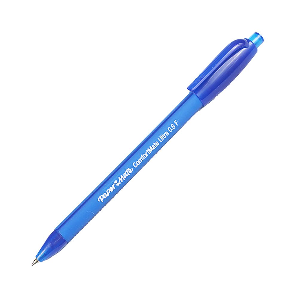 Paper Mate Comfortmate Retractable Stick Pen Fine Blue 6360187