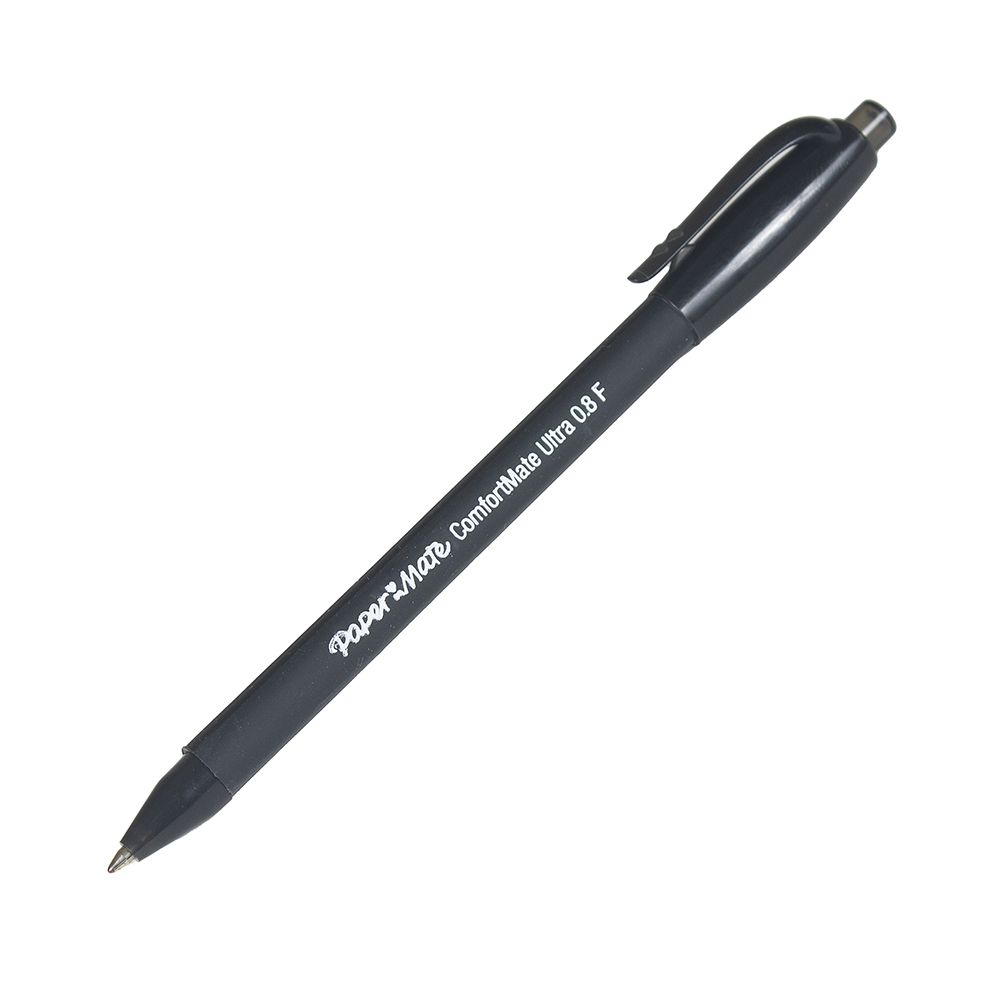 Paper Mate Comfortmate Retractable Stick Pen Fine Black 6380187