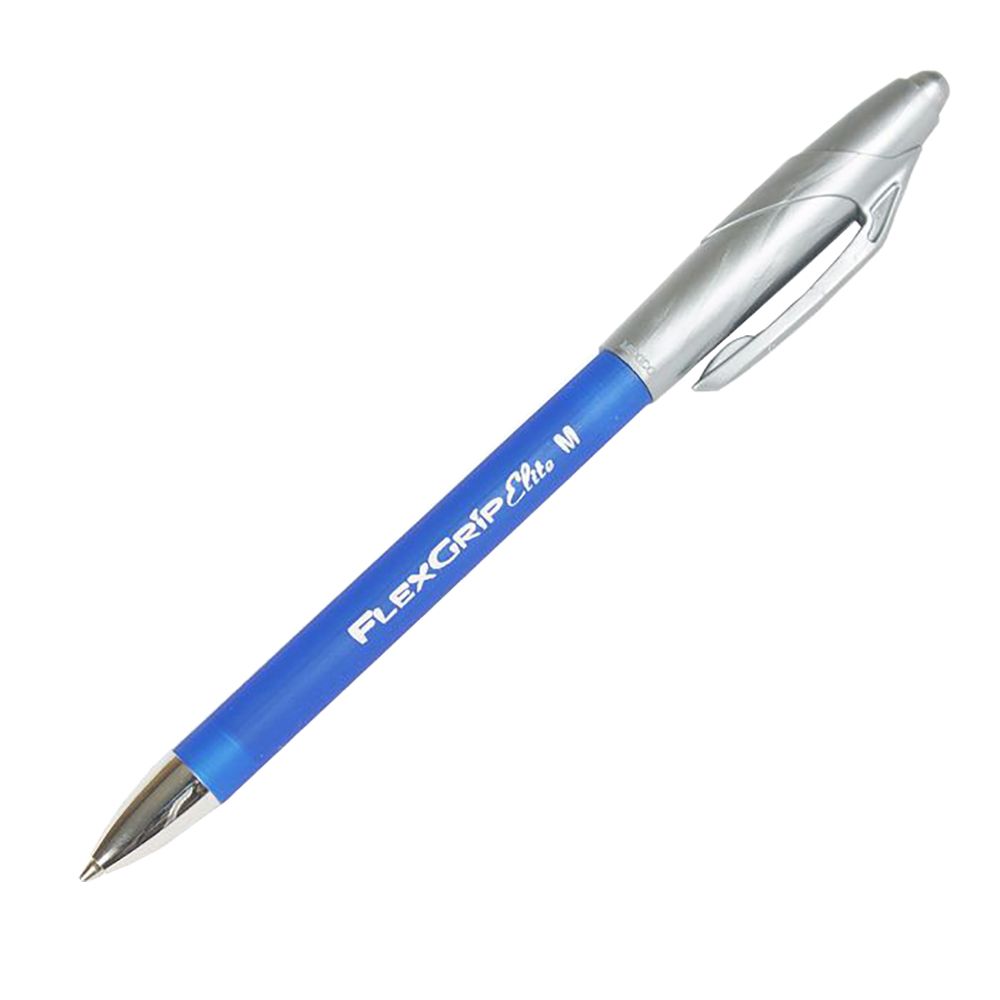PaperMate Flexgrip Elite Retractable Stick Pen  Medium Blue   85581