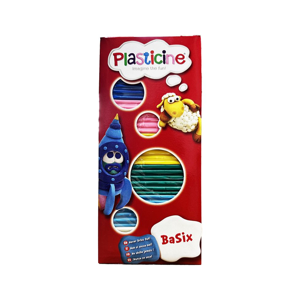 Flair Plasticine Basix 6 Colours    F9L10254