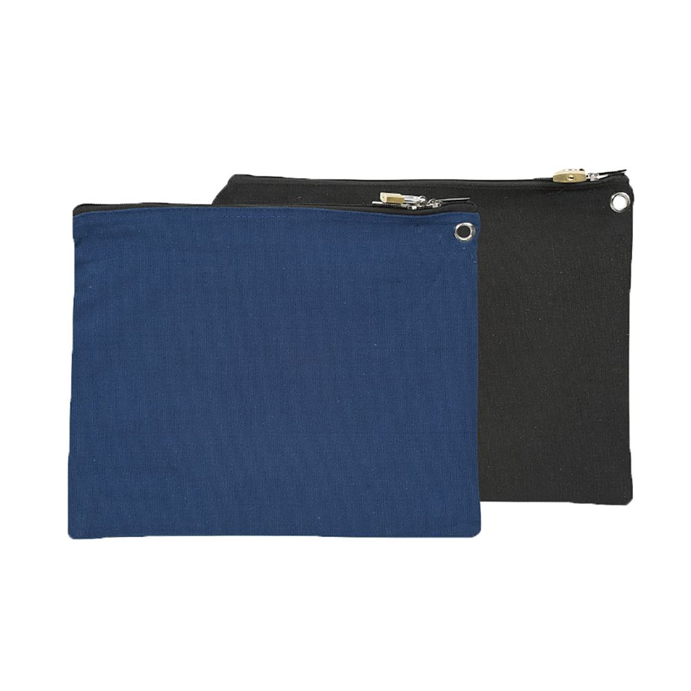 Merangue Heavy Duty Jumbo Canvas pouch with Lock and Keys BP945B
