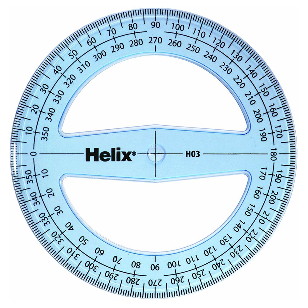 Helix Protractor  360 Deg 10cm  H03040/X51036