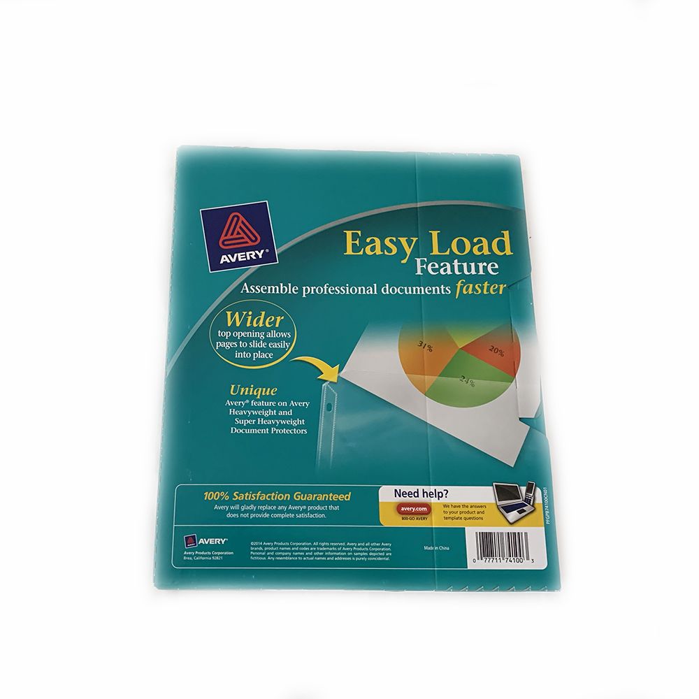 Avery Sheet Protector  Heavy Weight Diamond Clear L/S   74100 per sheet