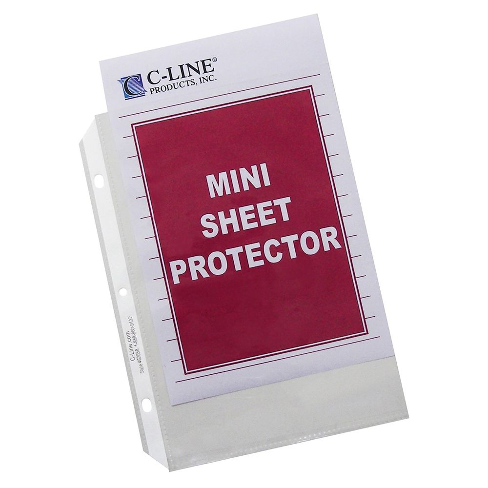 C-Line Protector Sheet Heavy Weight Mini 8.5 x 5.5    62058 per sheet