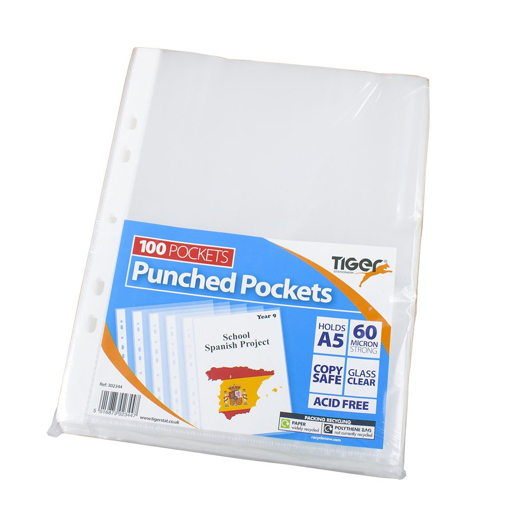 Tiger Sheet Protector A5  (60Mic) 302344 ea