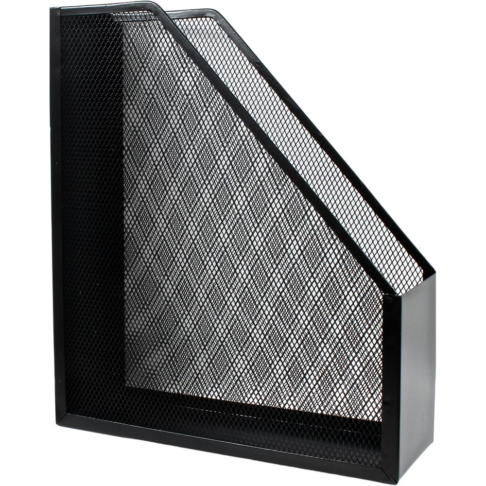 Q-Connect Magazine Rack  Mesh Black  KF00862