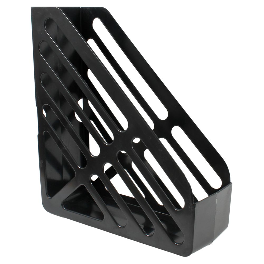 Q-Connect Magazine Rack  Plastic Black  KF04061