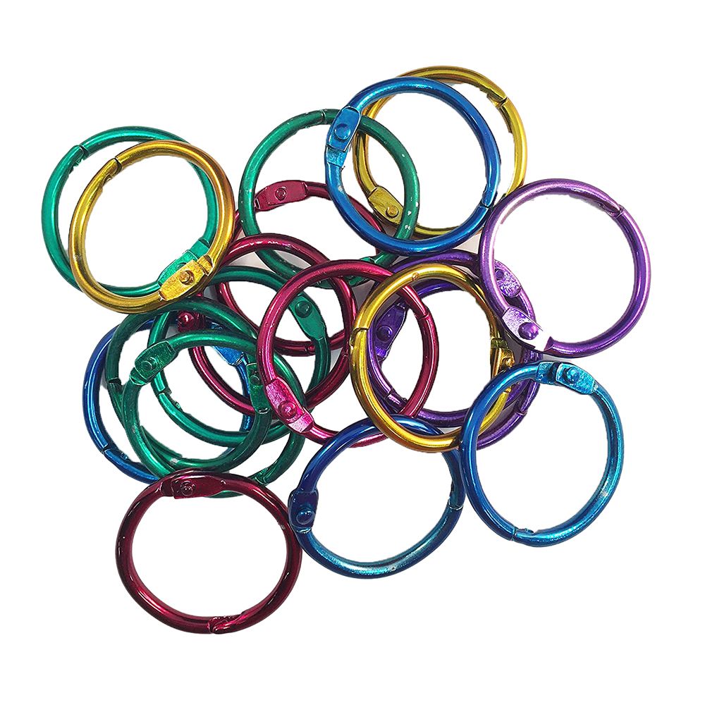 Cli Loose leaf Ring Metallic Assorted Colours 1inch ea  85000
