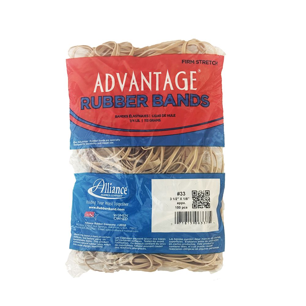 Alliance Rubberbands 3 1/2 x 1/8   #33     06337