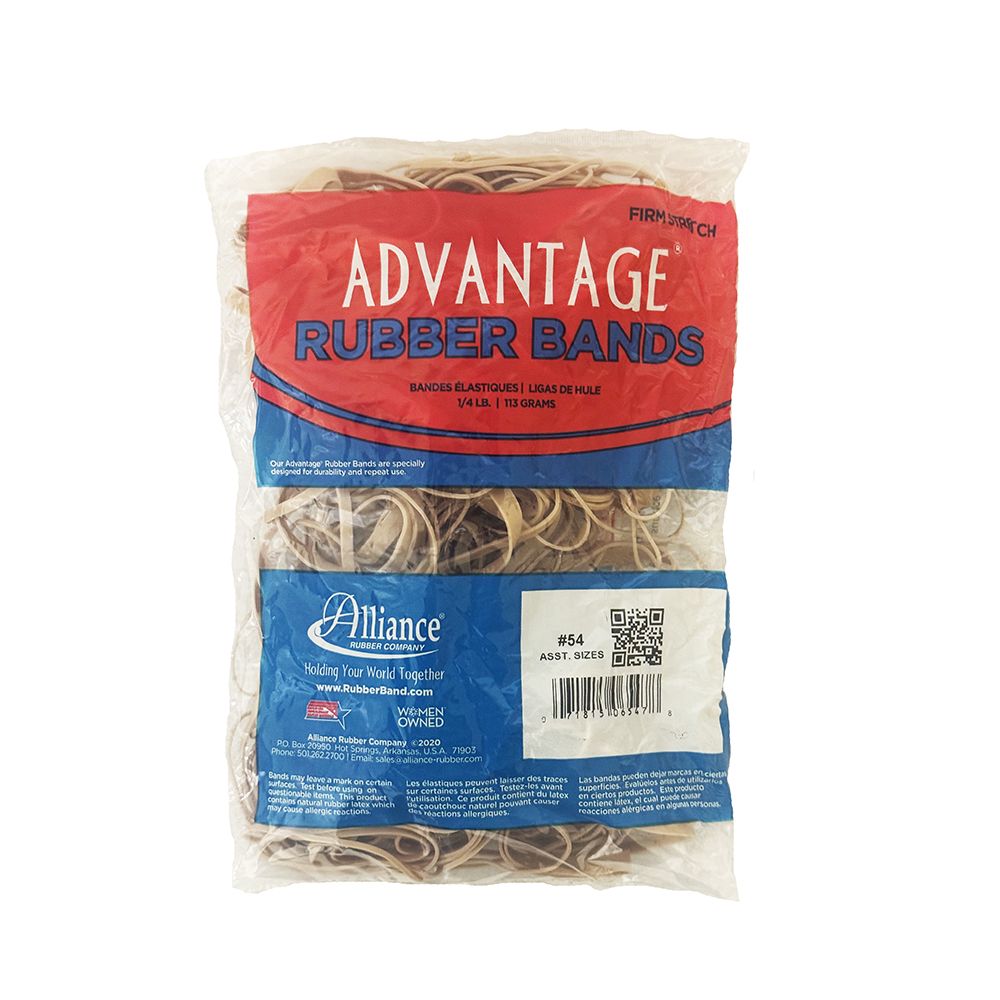 Alliance Rubberbands  Assorted     #54    06547