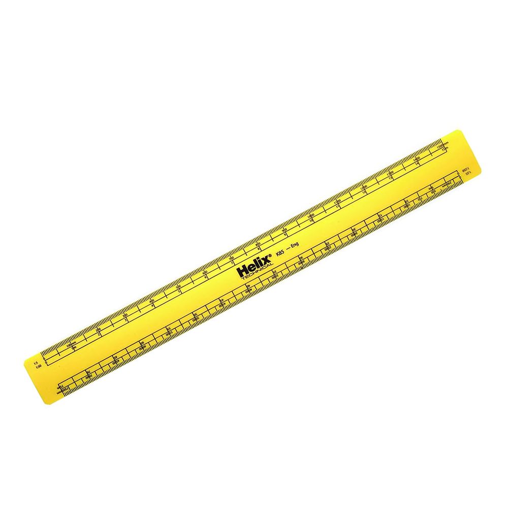 Helix Engineer's Flat Metric Scale Ruler X11851