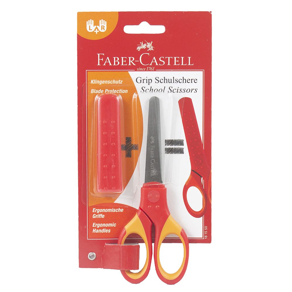Faber Castell Scissors Red - for Right or Left-handed   181550