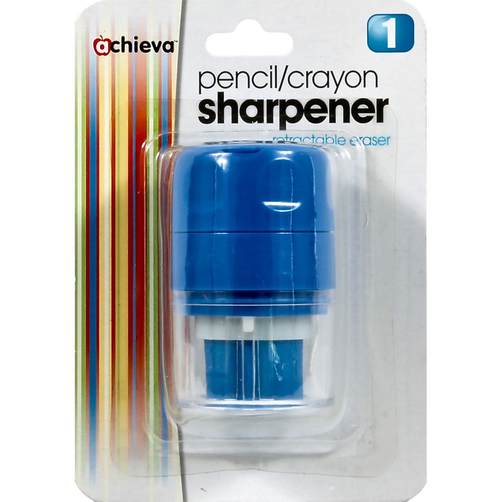 OIC Dual Sharpener with Retractable Eraser & Cap 30220