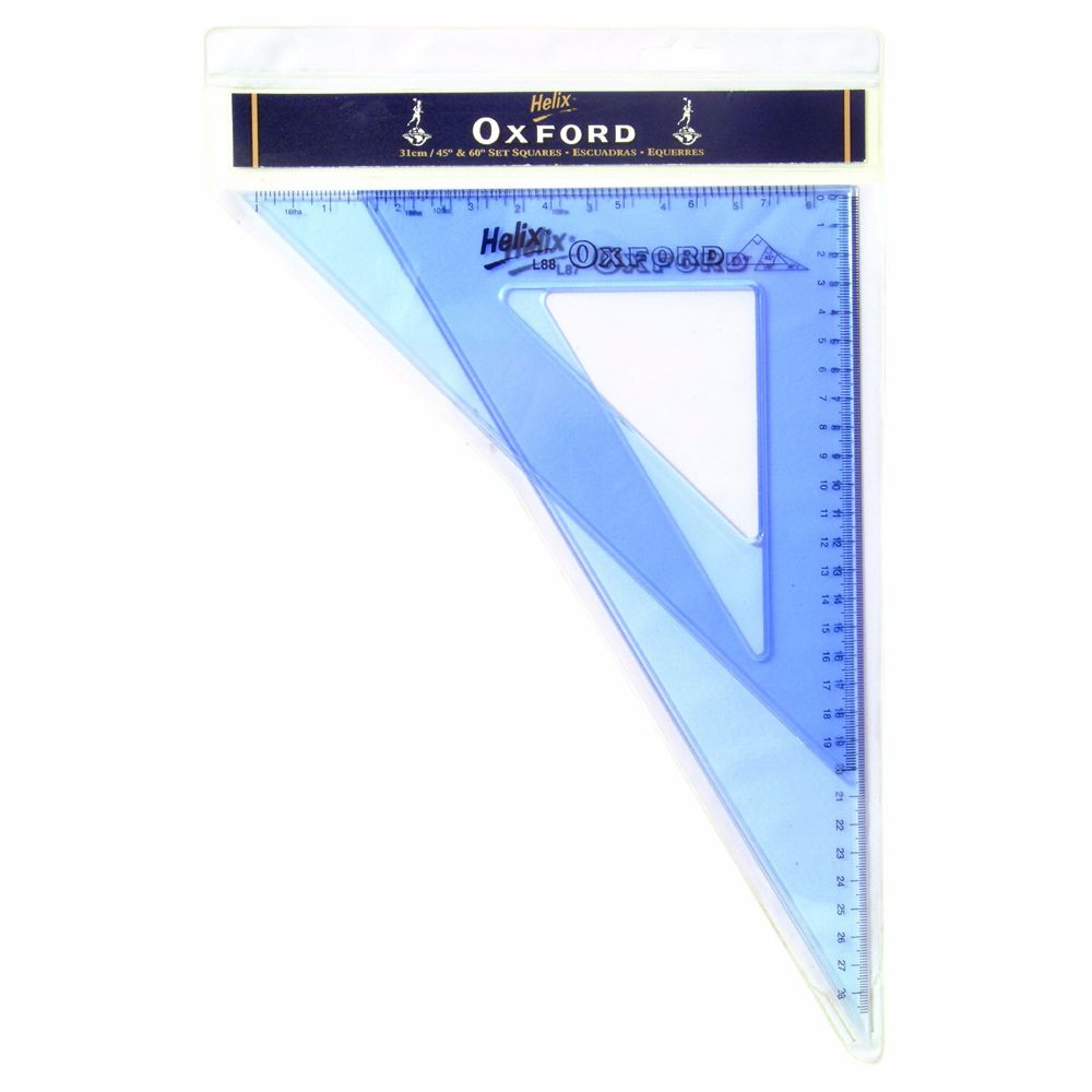 Helix Set Square  45 Deg 60 Deg  31cm   R36011/X32507