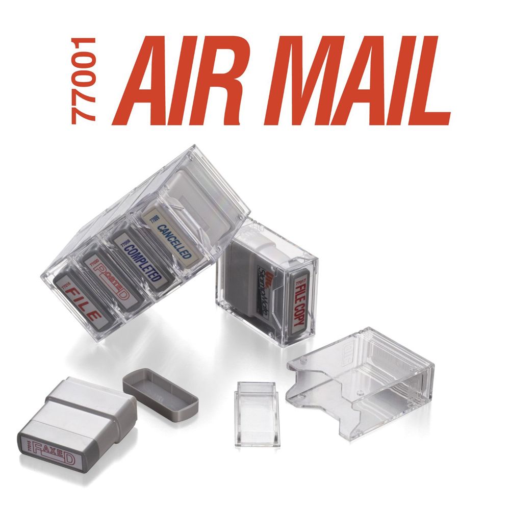 OIC Pom Stamper AIRMAIL   Red           77001  (ea stamp)