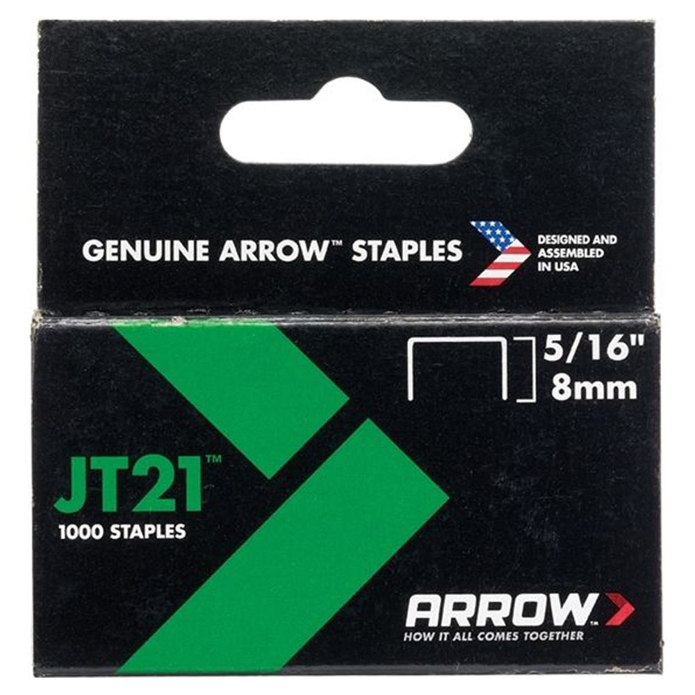 Arrow Staples   JT-21   5/16 inch  ea-bx/1000