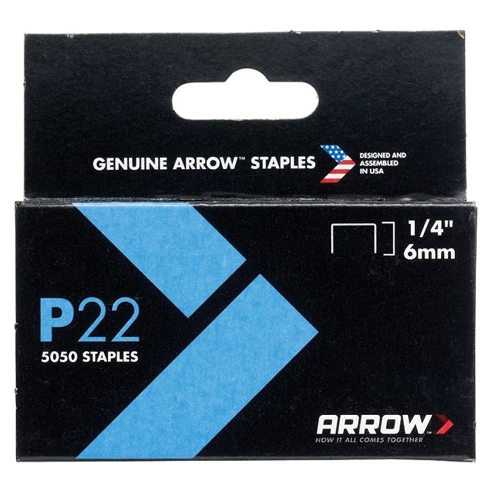 Arrow Staples   P-22   1 /4 inch  ea-bx/5000
