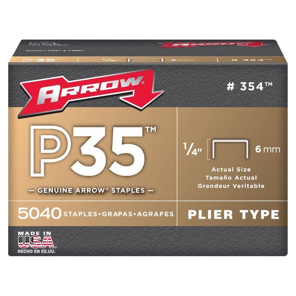 Arrow Staples   P-35   1/4 inch  ea-bx/5000