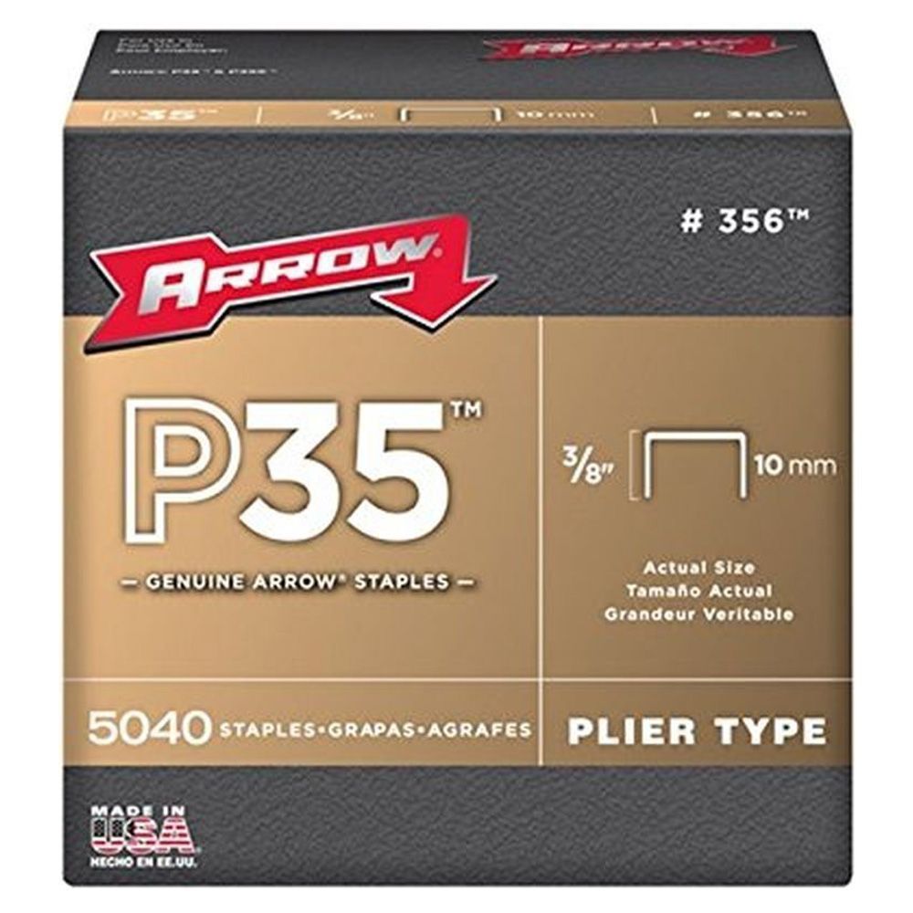Arrow Staples   P-35   3/8 inch     356  ea-bx/5000