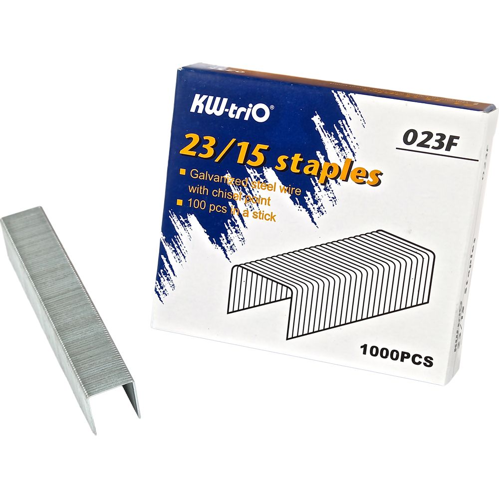 KW-triO Staples 23/15 9/16 inch 100-130pg    023F  ea-bx/1000