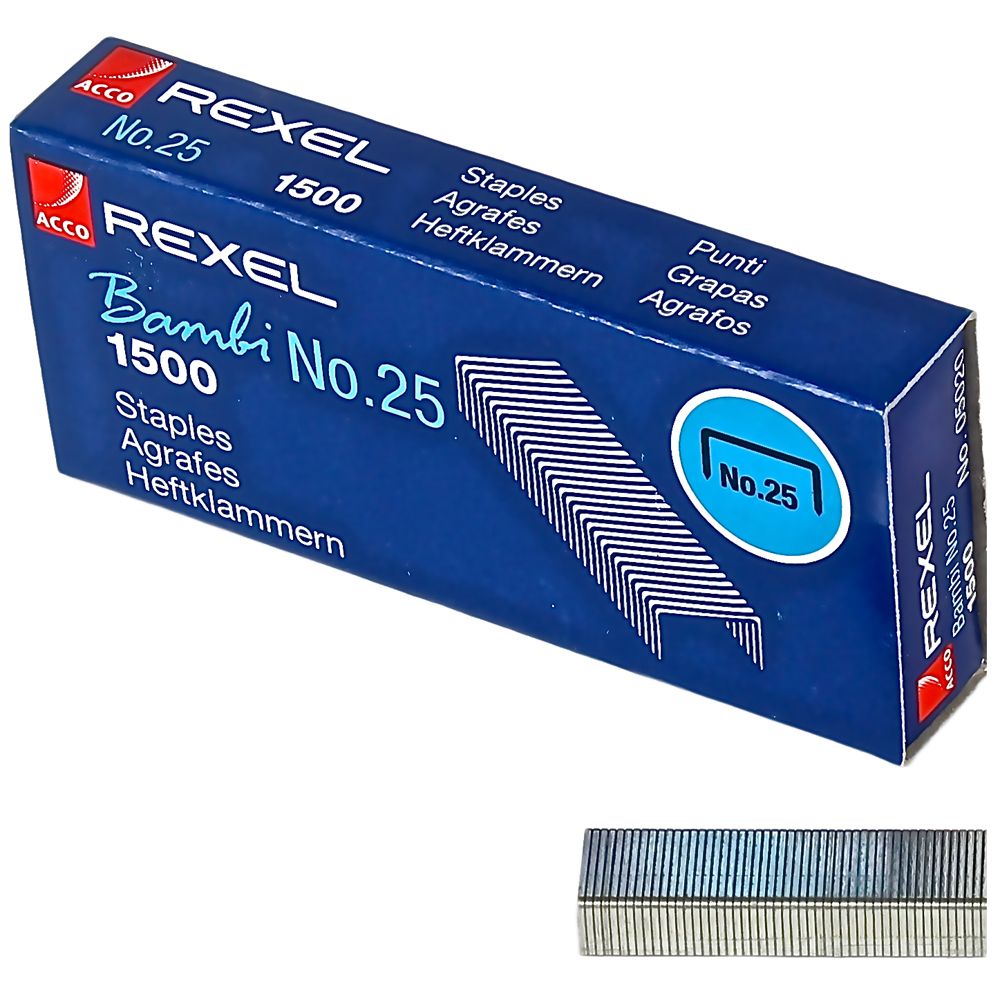 Rexel Staples  Bambie  #25       05020 ea-bx/1500