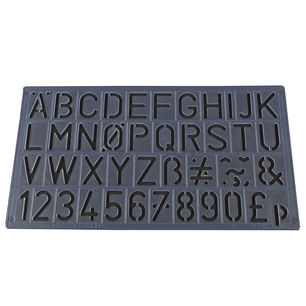 Helix Alphbet & Number Stencil 20mmH92010/X08921XA