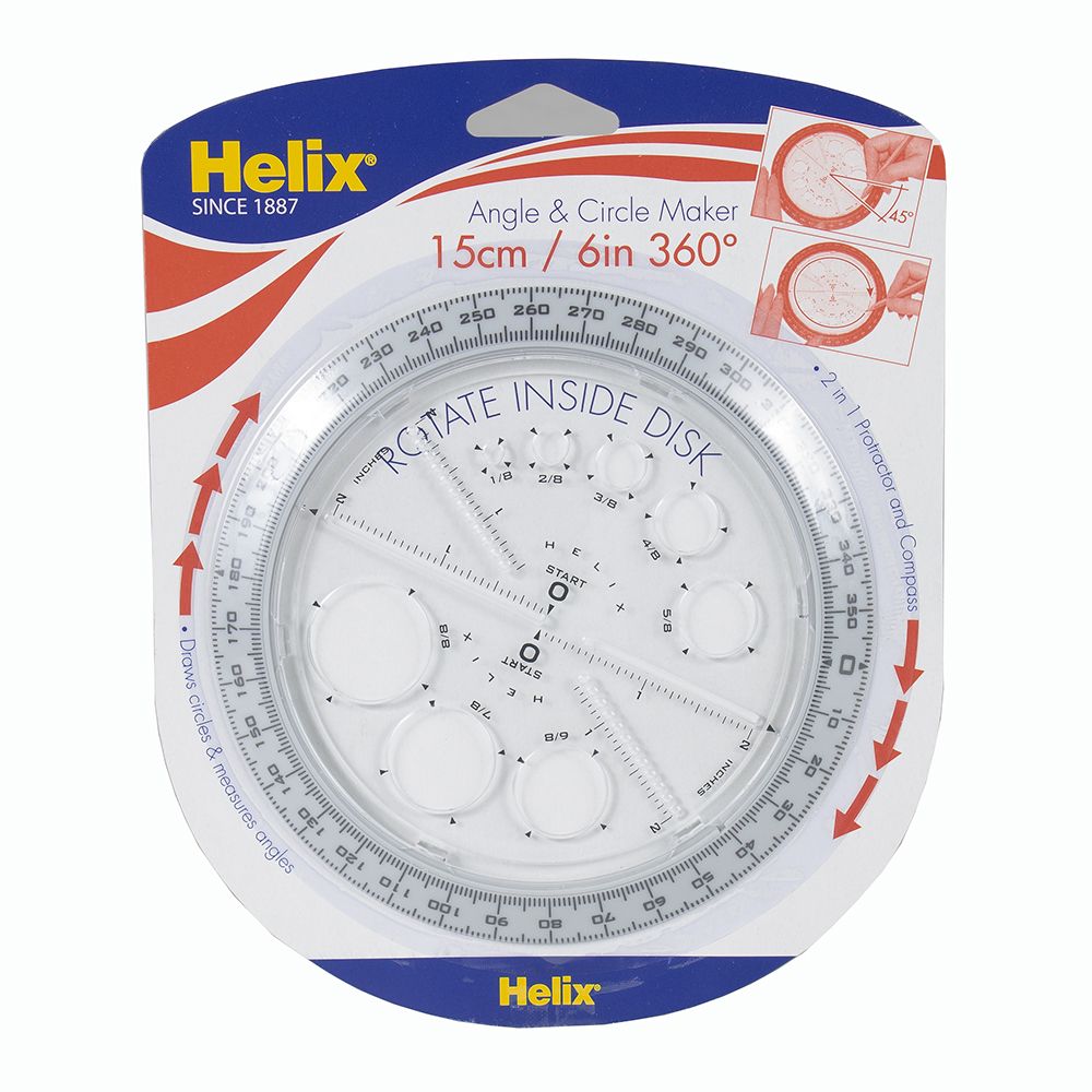 Helix Angle and Circle Maker Template X36002