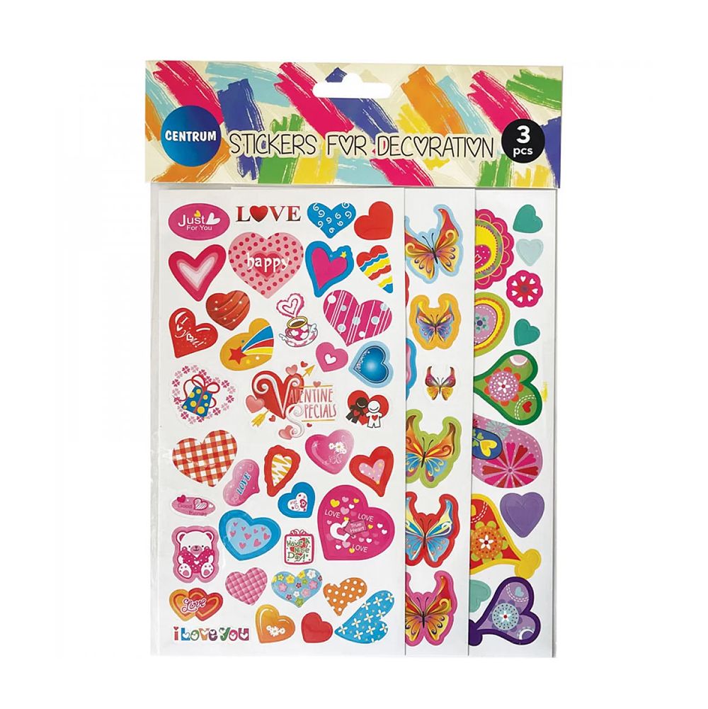 Stylex Decoration Stickers Assorted 3pc  80732