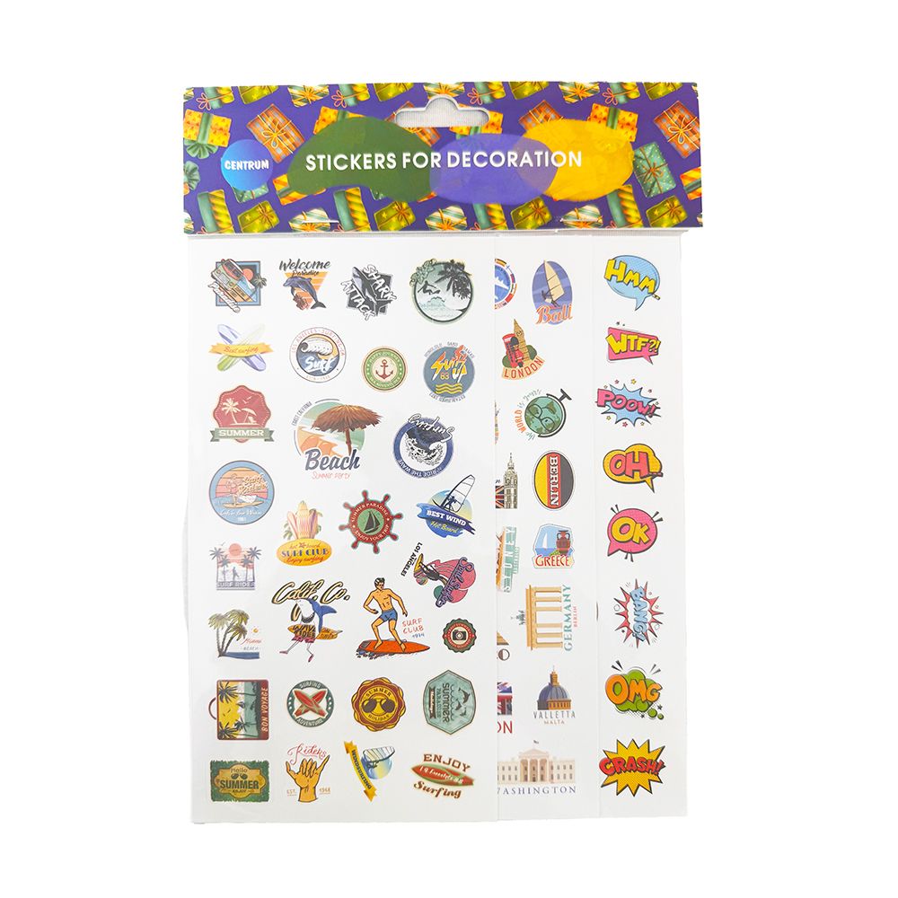 Stylex Decoration Stickers Assorted 3pc  80734