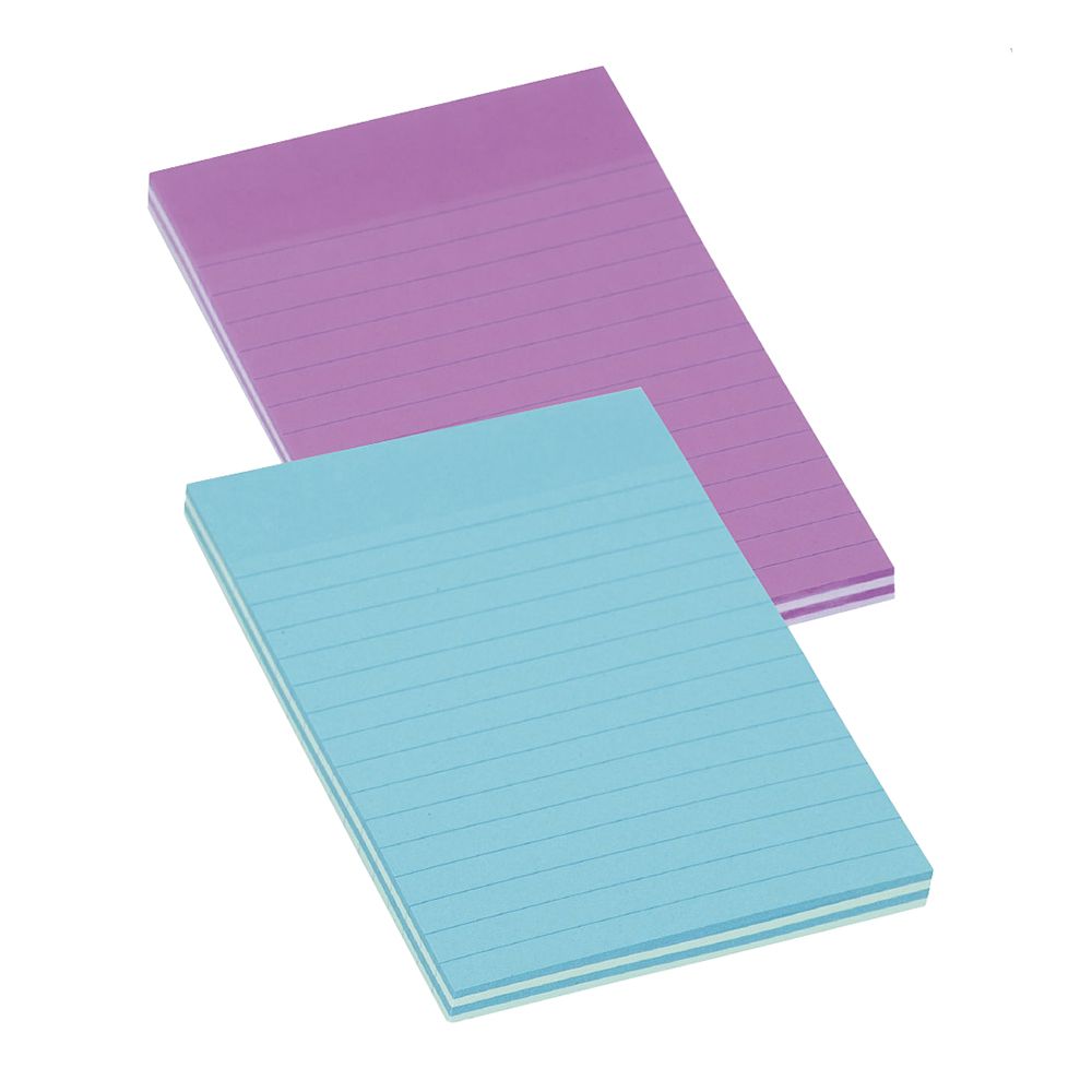 Merangue Lined Note Stick Pad 4 x 6 Coloured  1024-1521-00 ea