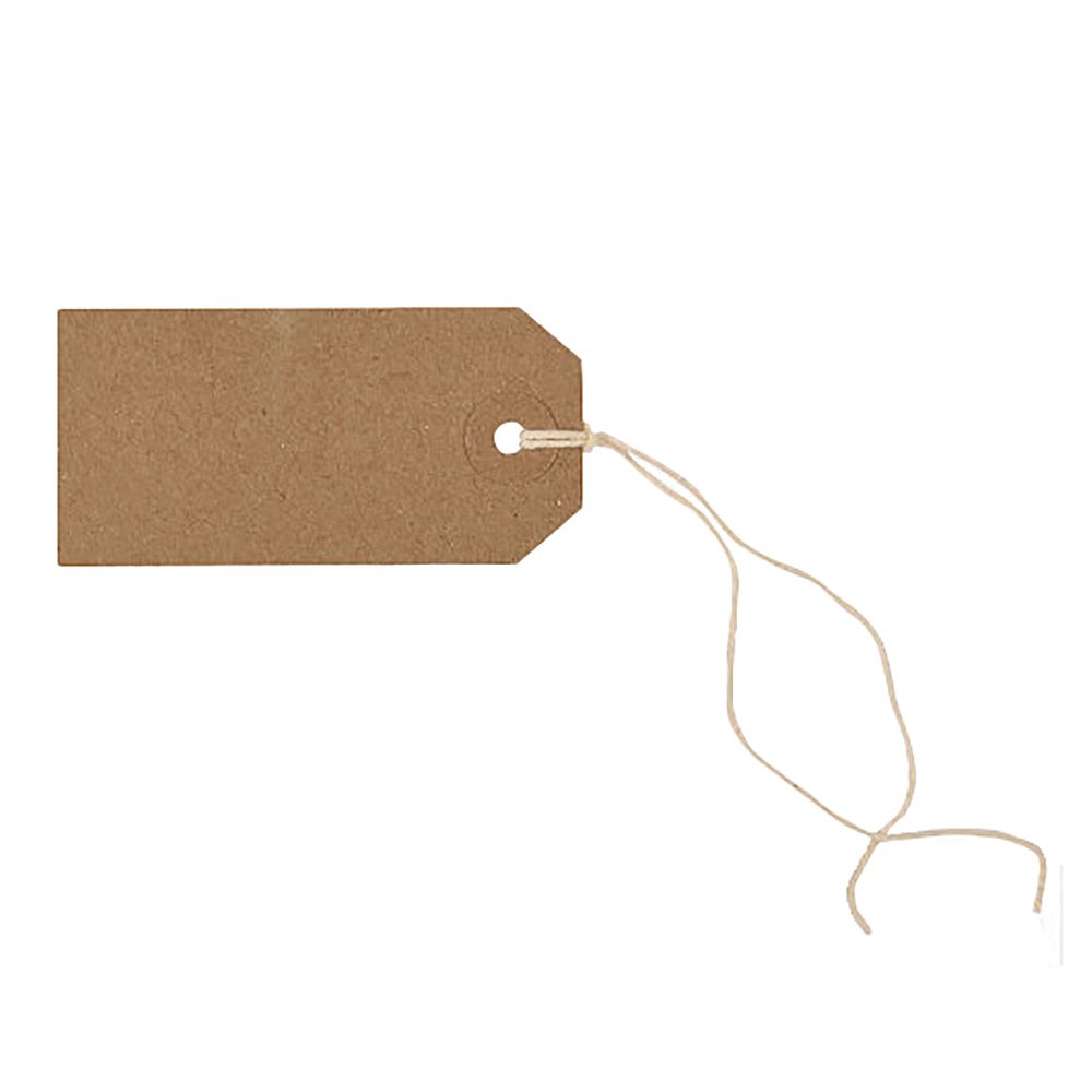 Tiger Kraft Strung Tags #2  3.22in x 1.61in  302453
