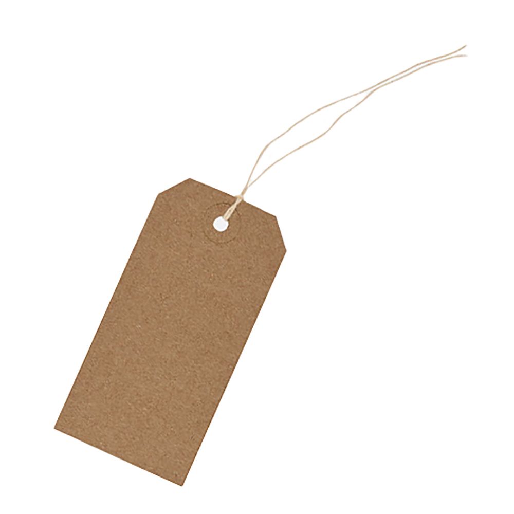 Tiger Kraft Strung Tags #3 3.78in x 1.88'     302454