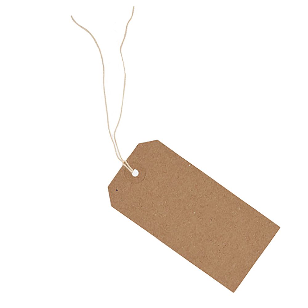 Tiger Kraft Strung Tags #42   4.25in x 2.12in 302455