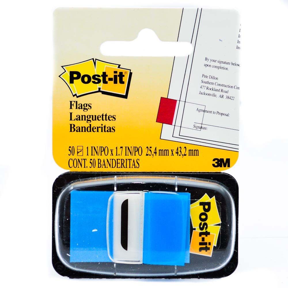 3M Post-it Tape Flag  Blue  pk/50      680-2