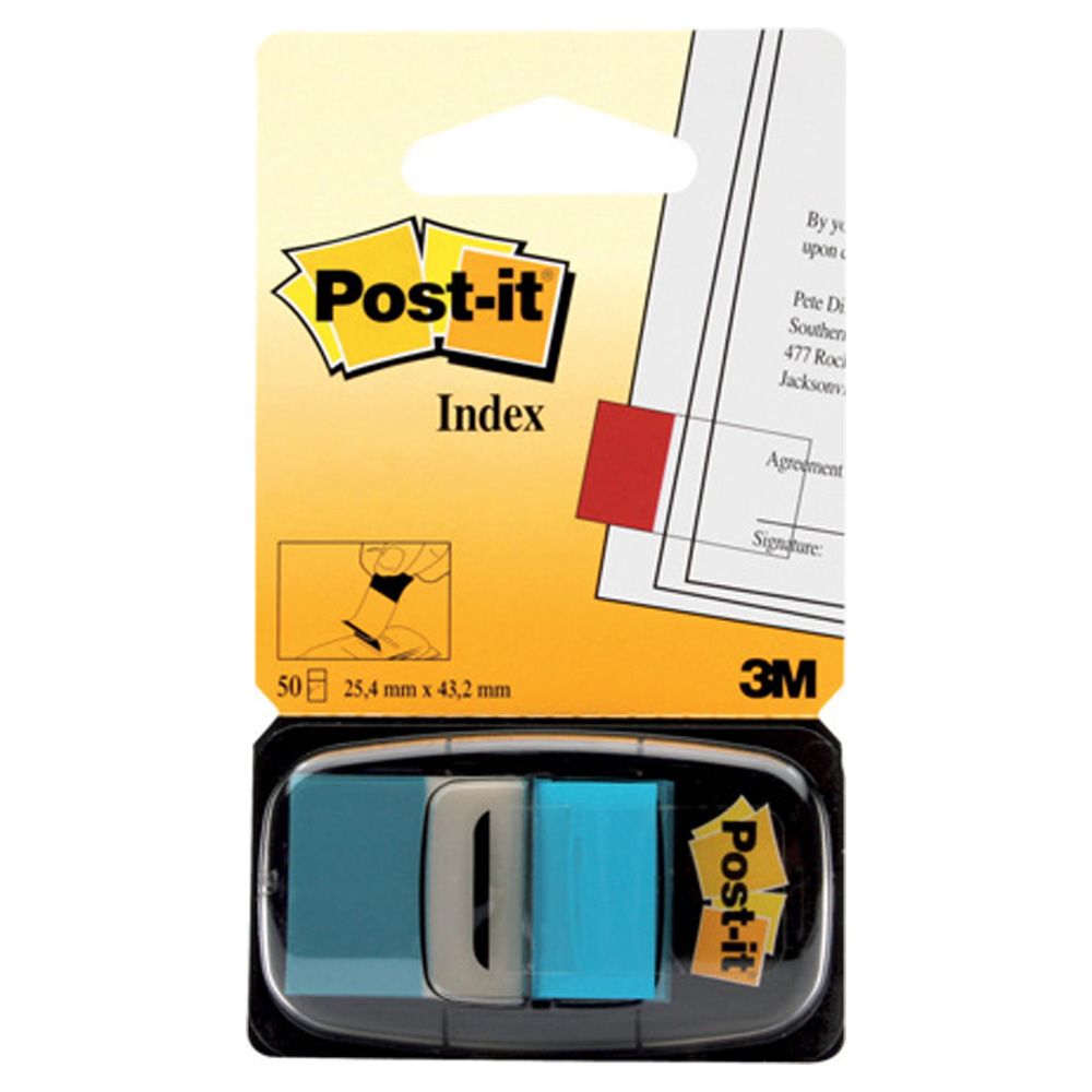 3M Post-it Tape Flag  Bright Blue  pk/50      680-23
