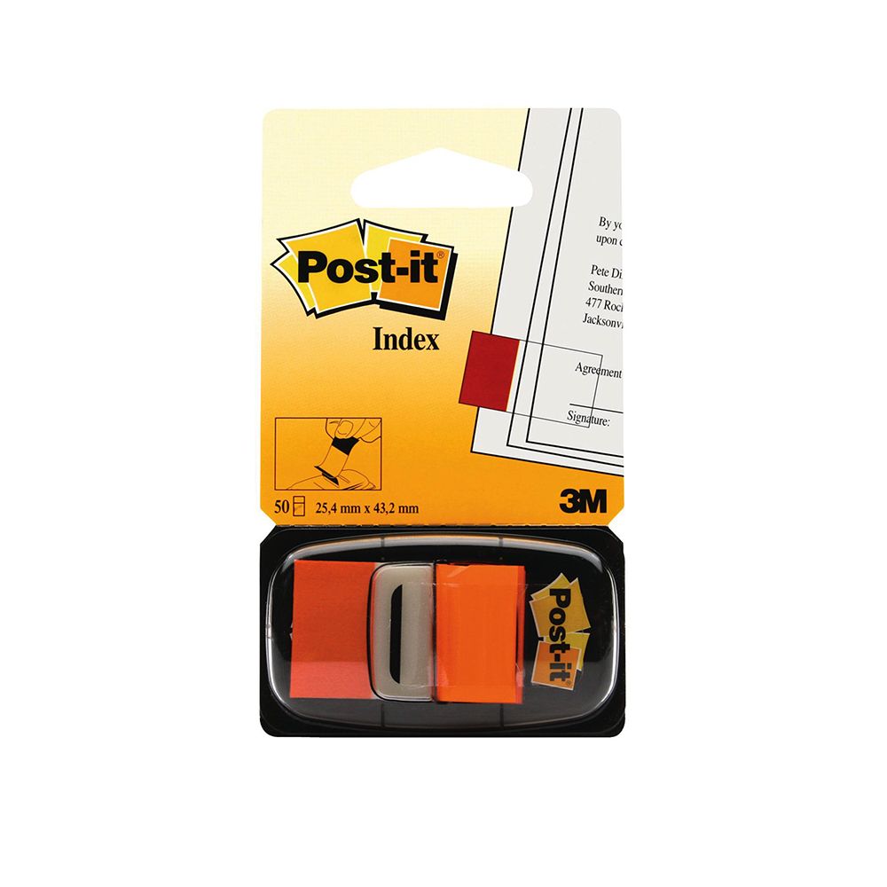 3M Post-it Tape Flag  Orange  pk/50     680-4
