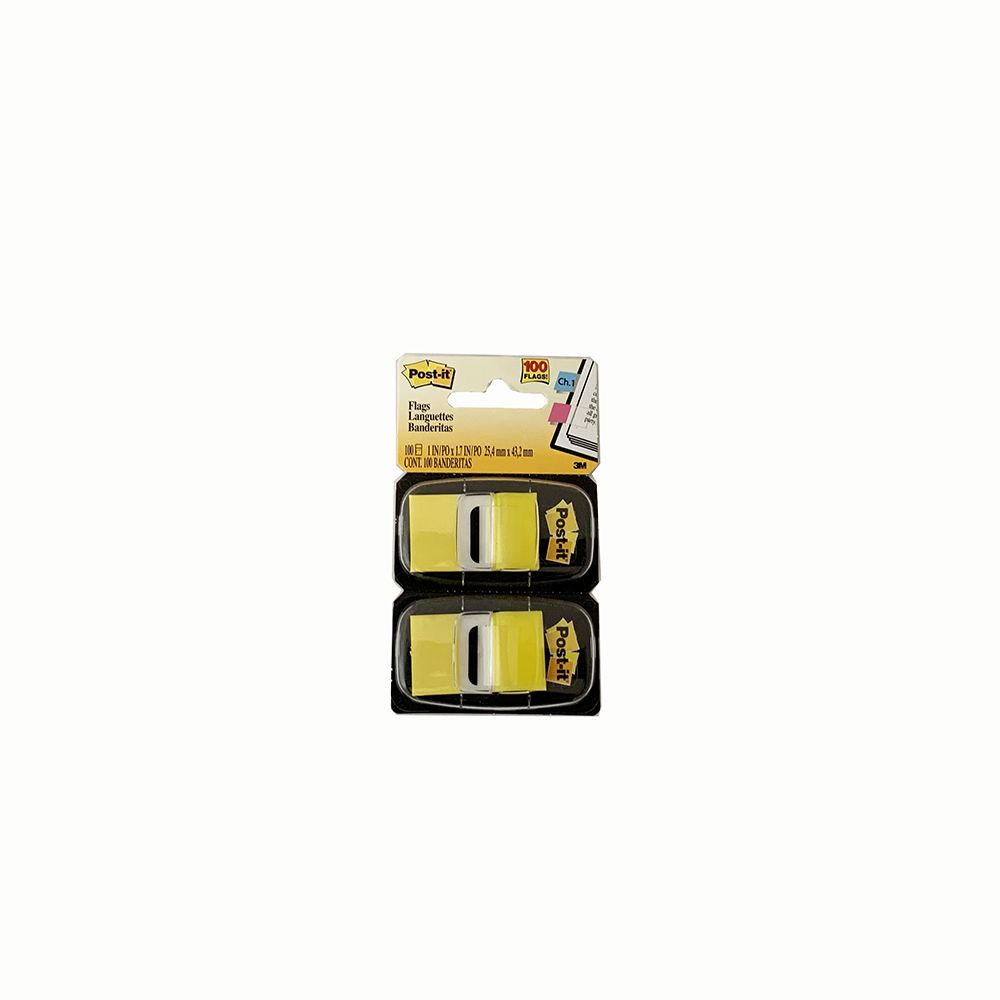 3M Post-it Tape Flag  Yellow  2pkg/50  680YW2