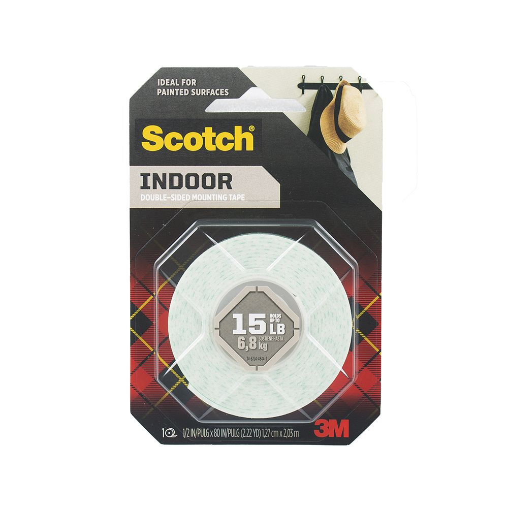 3M Scotch Tape Mounting  1/2 in x 75 in  Indoor        CAT110HDC