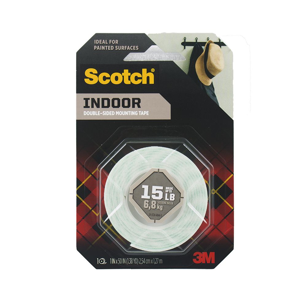 3M Scotch Mounting Tape 1 in x 50 in  Indoor         CAT114