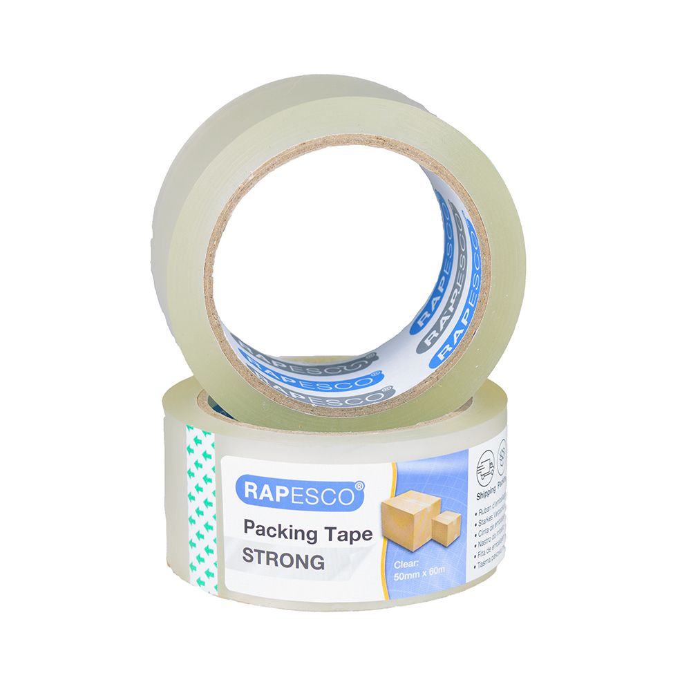 Rapesco Clear Sealing Tape (STRONG) (2in x 65.62 yards) 50mm x 60metres 1697 ea