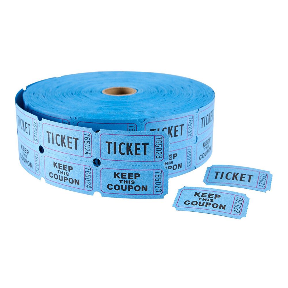 ITC  Admission Ticket  2M Blue Double 85620 (ea Roll of 2000)