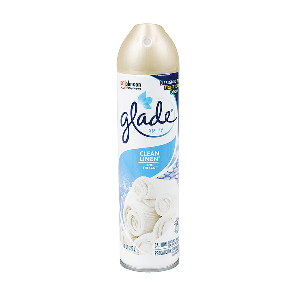 Glade Air Freshener Spray 8oz  Clean Linen 73332