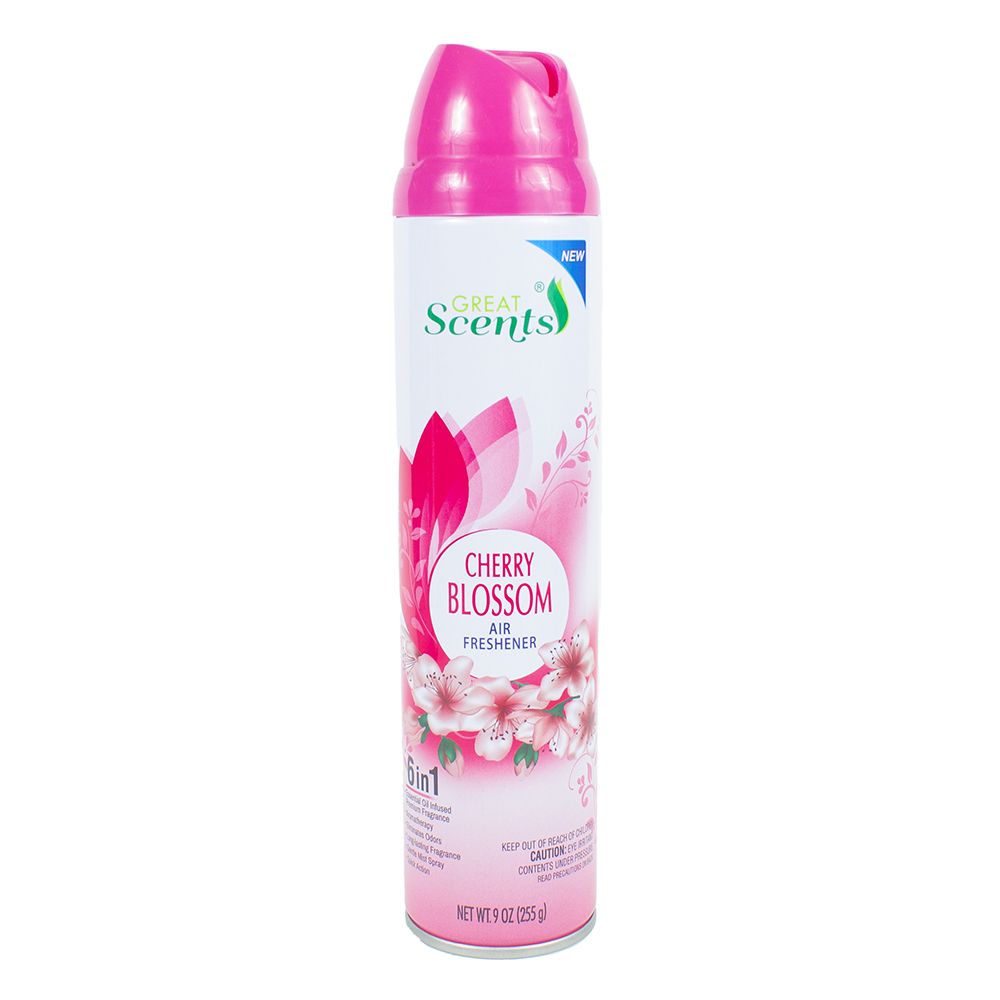 Great Scent Air Freshener Spray  Cherry Blossom 9oz  DE11153