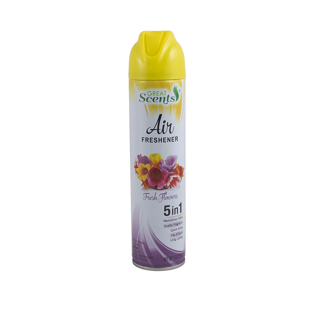 Great Scent Air Freshener Spray  Fresh Flowers 9oz  DE50960