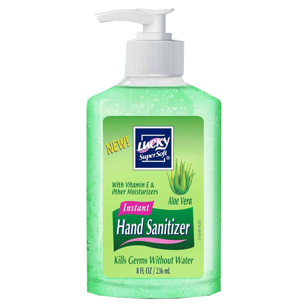 Lucky Hand Sanitizer 8oz Aloe Vera   3153