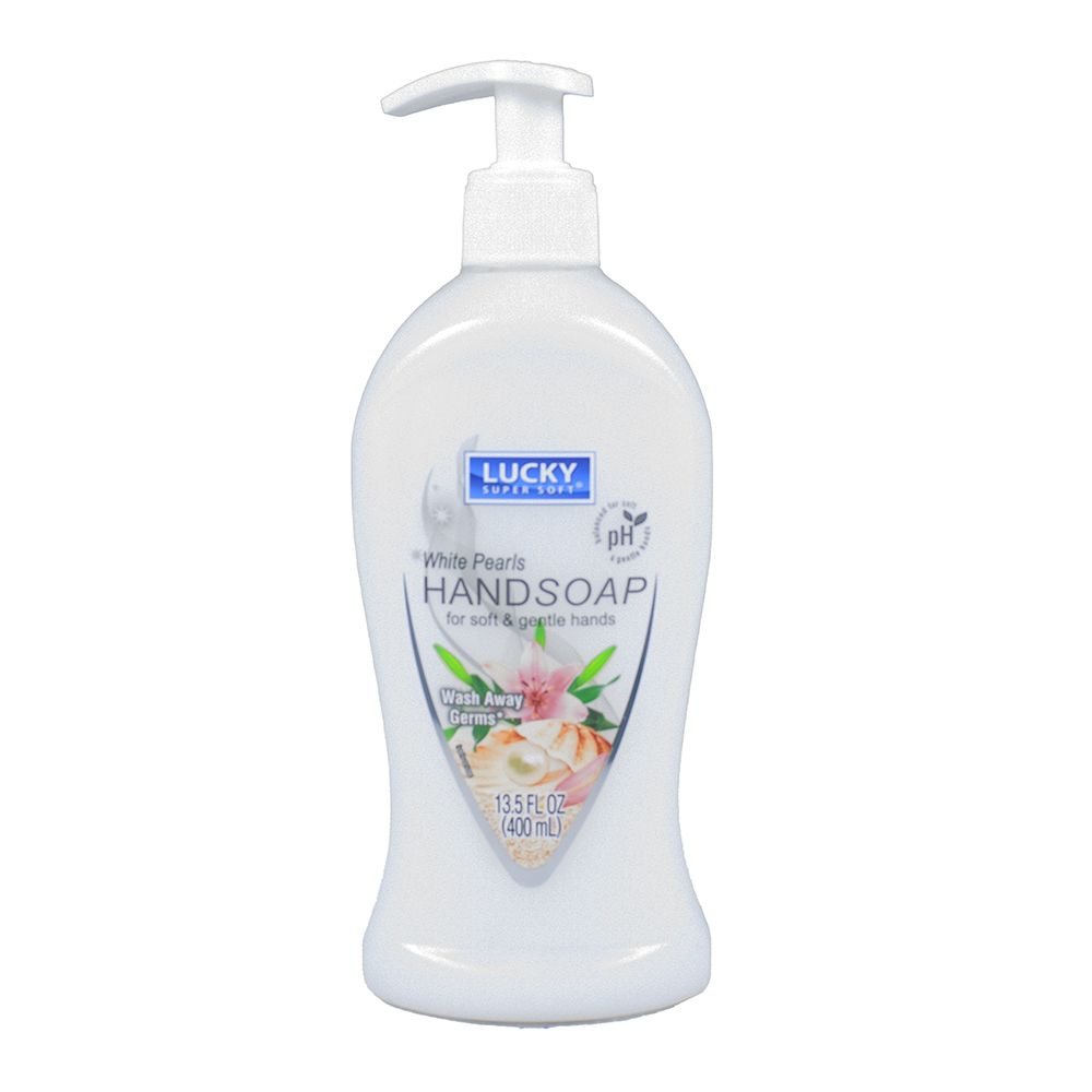 Lucky Liquid Soap 13.5oz White Pearls 3001